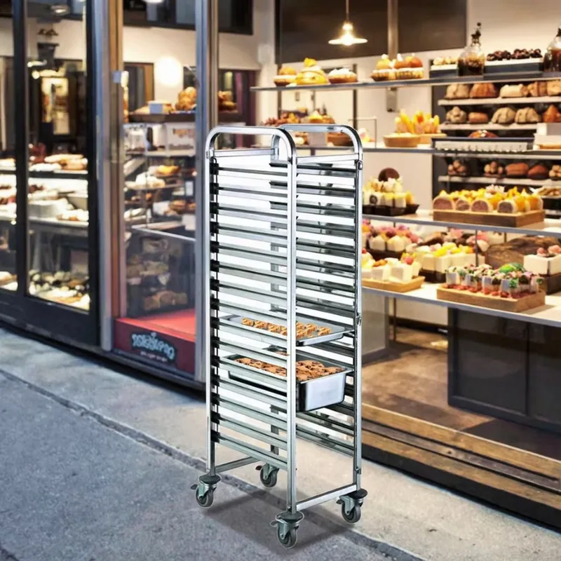 Kitchen Baking Trolley - Carro de Acero Inoxidable de Alta