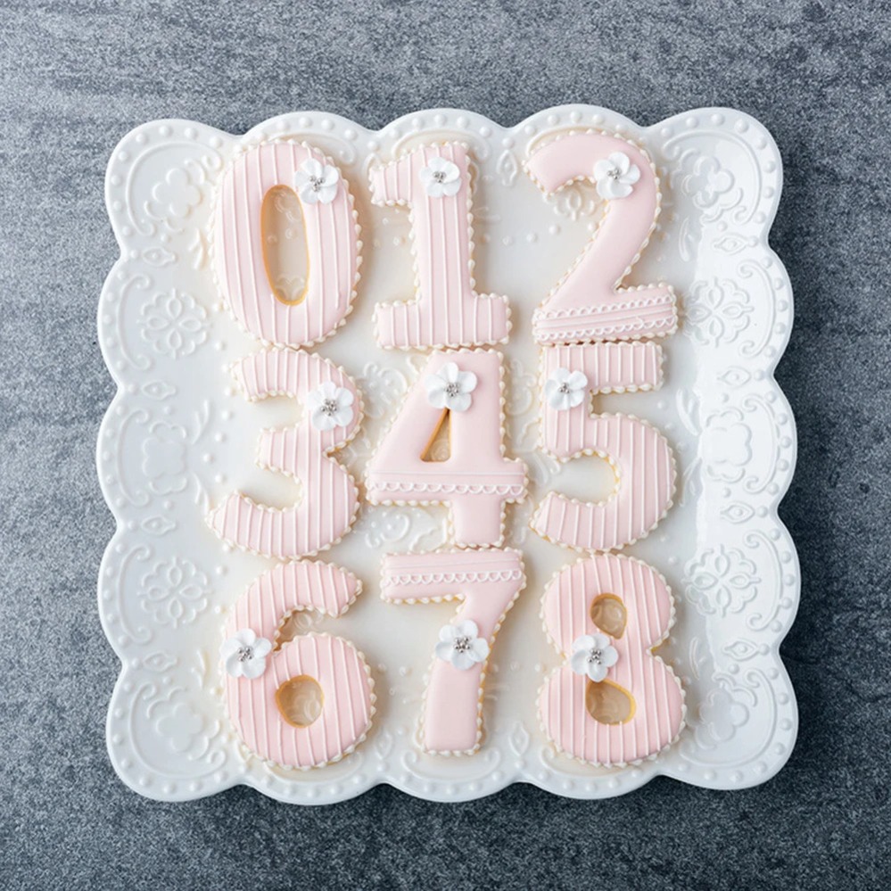 Kitchen Appliances For Baking - Cortadores de Galletas con Números Grandes,