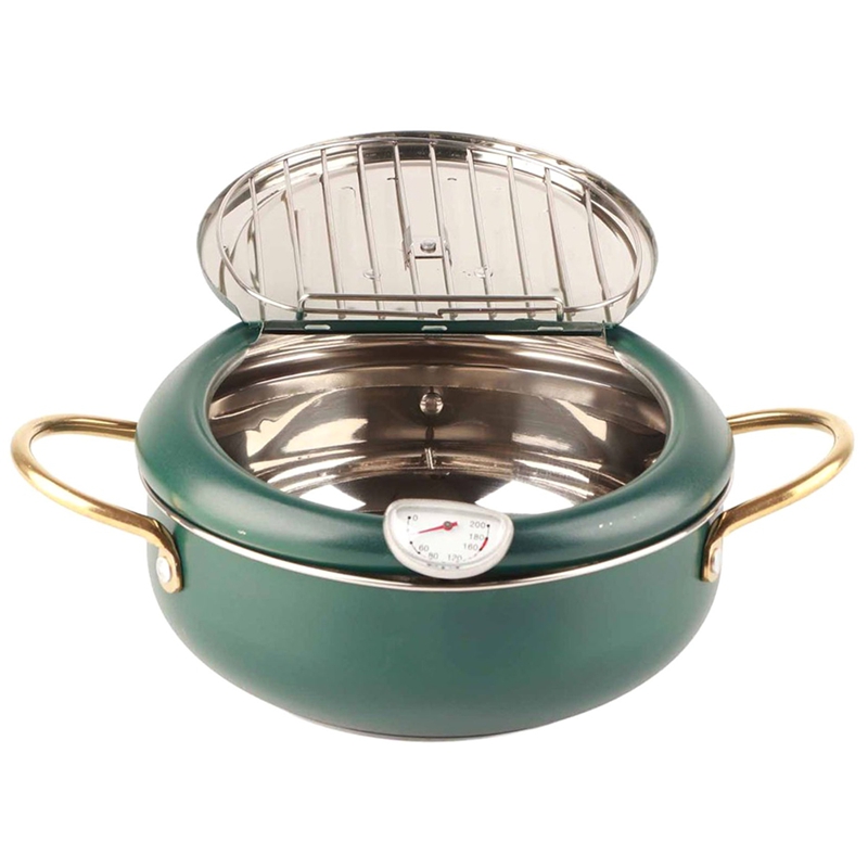 Olla para freír con termómetro - Kitchen Utensils reseña y precio