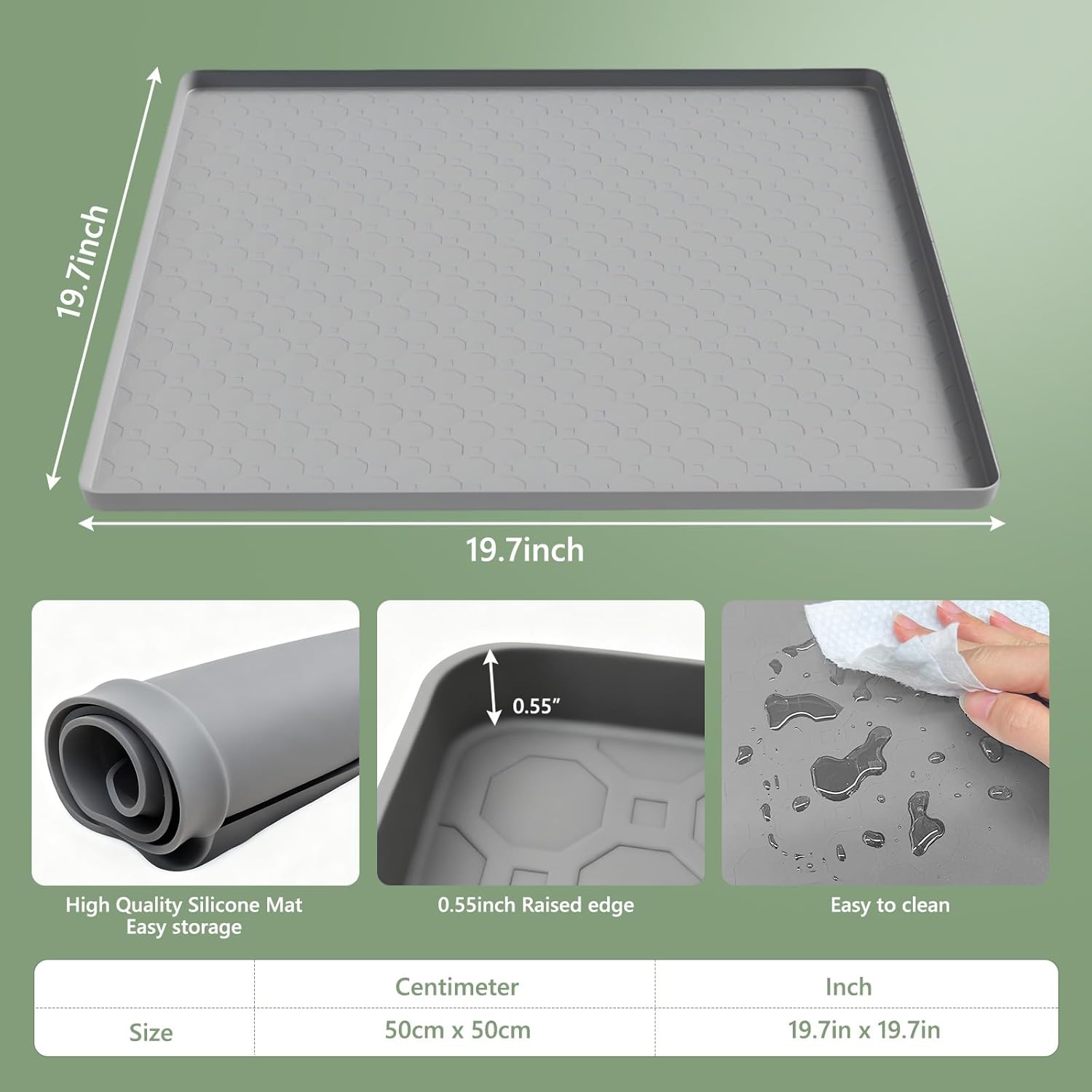 Estera de silicona resistente  - Kitchen Baking Table reseña y precio