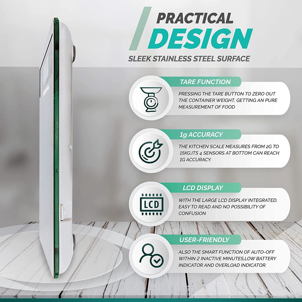 Básculas de cocina digitales A - Baking Kitchen At Home reseña y precio