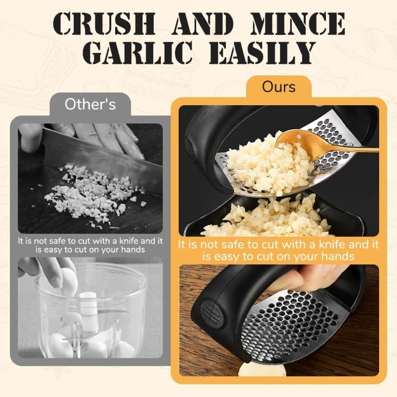 Triturador de Ajo de Acero Ino - Kitchen Utensils reseña y precio