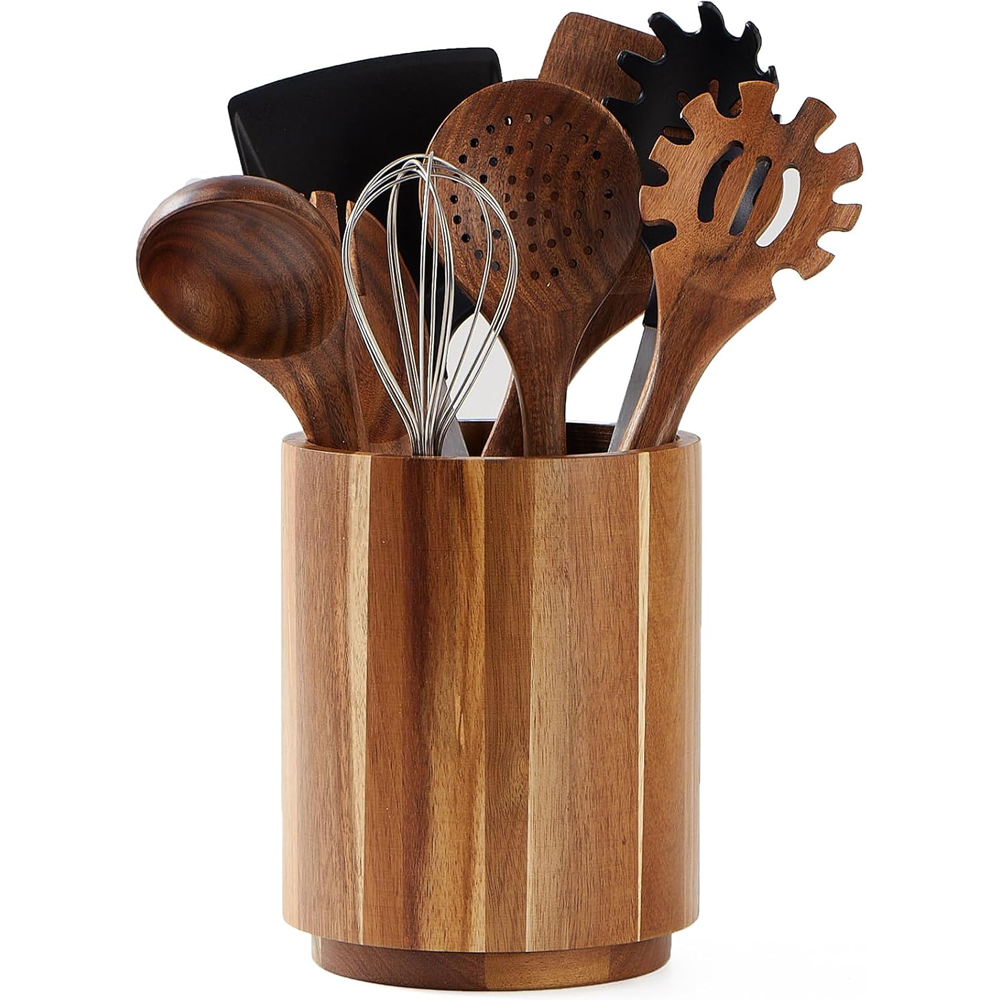 Portautensilios de Madera de A - Kitchen Utensils reseña y precio