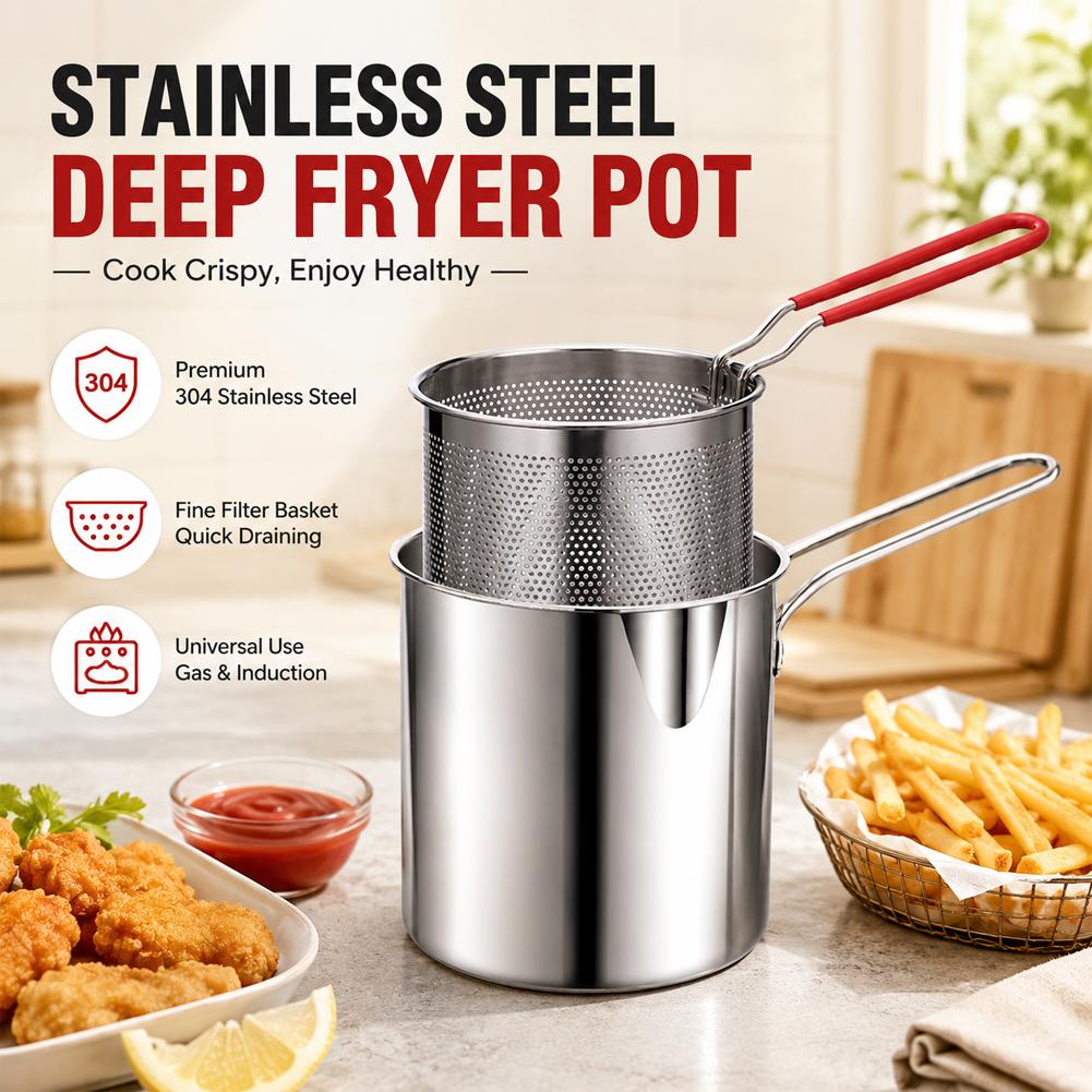Olla freidora profunda de acer - Miniature Baking Kitchen reseña y precio
